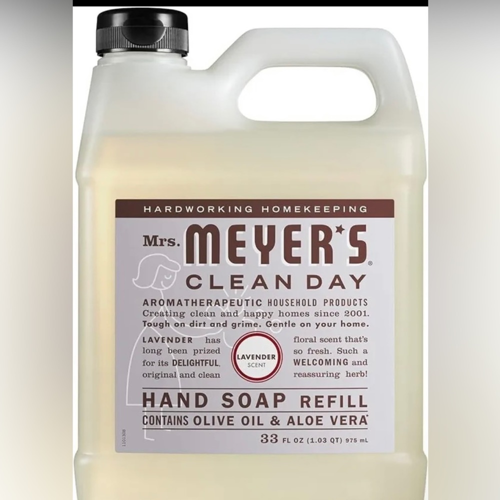 MRS. MEYER'S CLEAN DAY Hand Soap Refill, Made with Essential Oils, Biodegradable